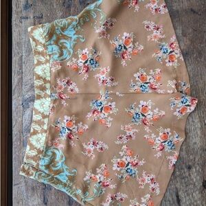 Farm Women’s shorts size medium, multi floral fabrics.